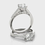 Lab Grown Diamond Princes Cut Engagement Ring