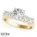 Lab Grown Diamond Ventage Engagement 14kt Gold Ring