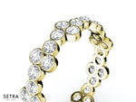 Bezel Diamond Eternity Band 14kt Gold Ring